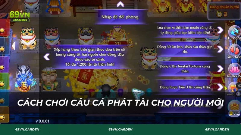 Cách chơi Câu Cá Phát Tài chi tiết