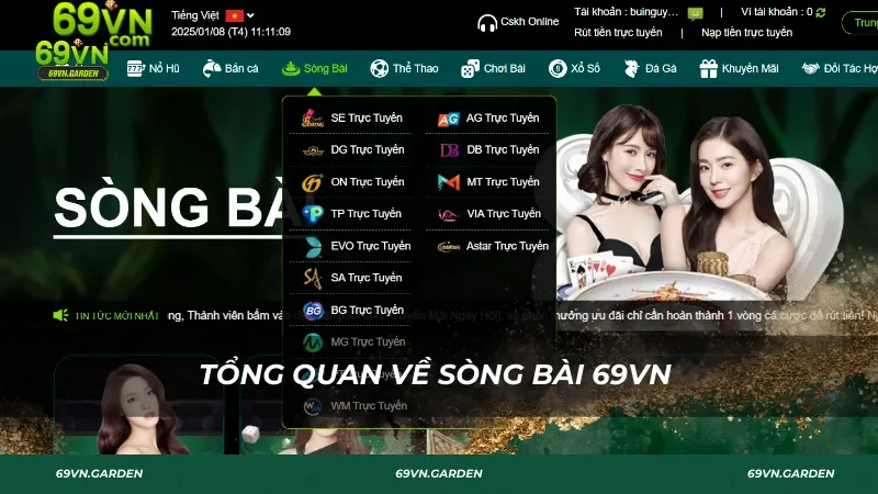 Tổng quan về sòng bài 69VN